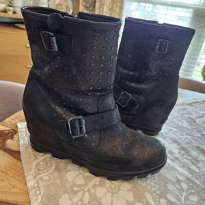 Sorel Joan of Arctic Wedge II Boot Stud Black
